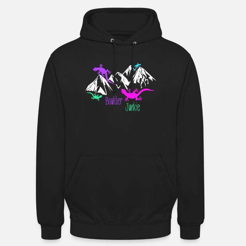Boulder Bouldering Boulderer Boulding - Unisex Hoodie - black