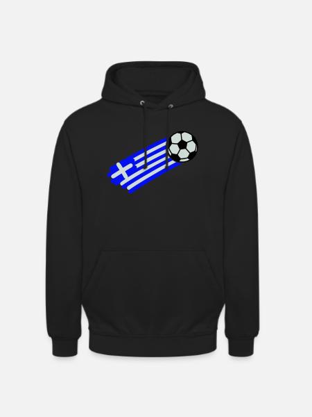 greece flag - Unisex Hoodie - black