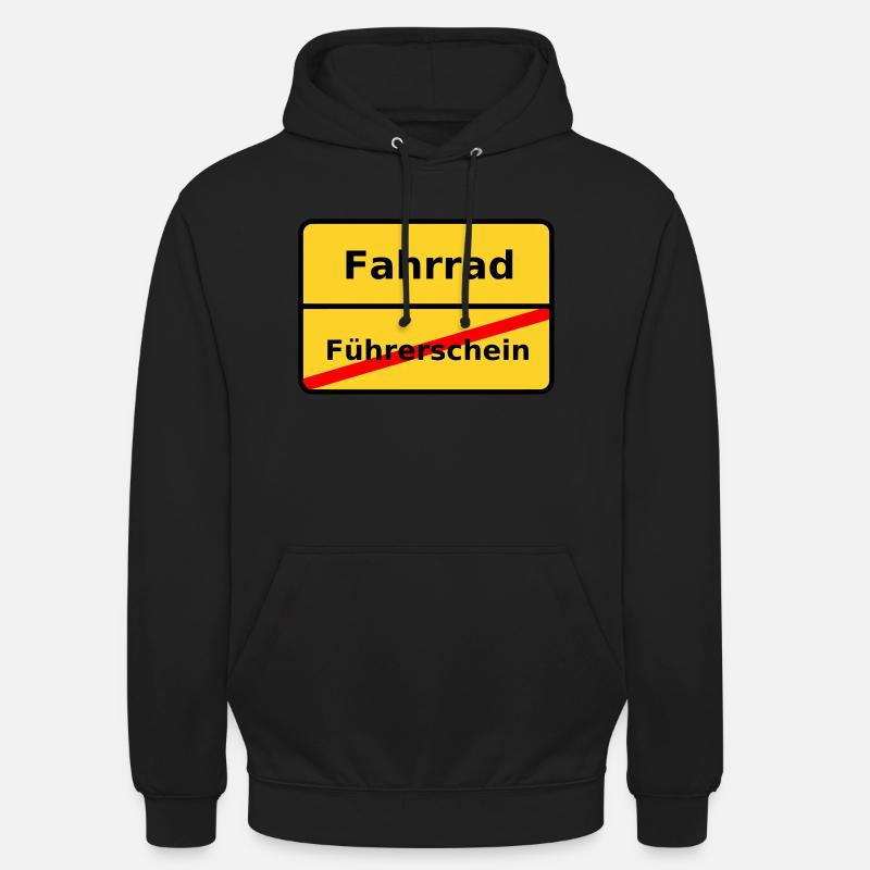 Fahrrad - Unisex Hoodie - Schwarz