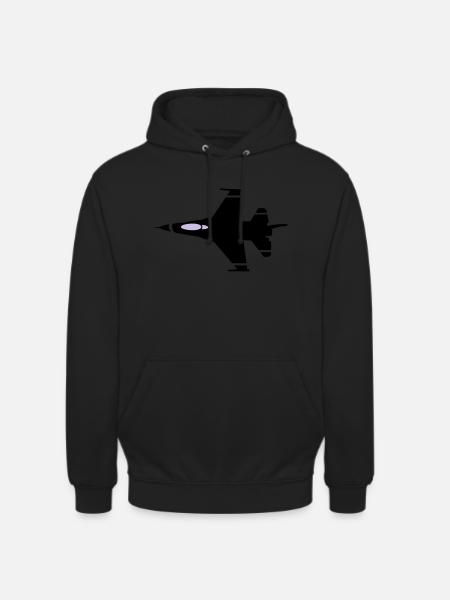 jet flying - Unisex Hoodie - black