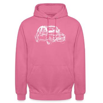 oldtimer made in Italy - Unisex Hoodie - Pink - Vorne - Alina (178cm) & Michal (187cm)