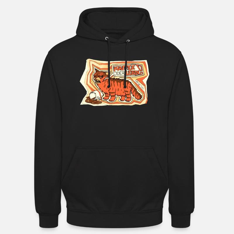 Kaffee oder Leben - Unisex Hoodie - Schwarz