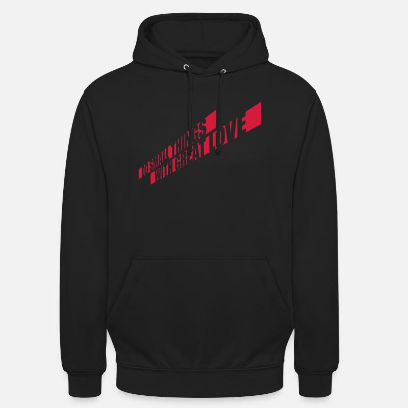Quote do small things - Unisex Hoodie - black