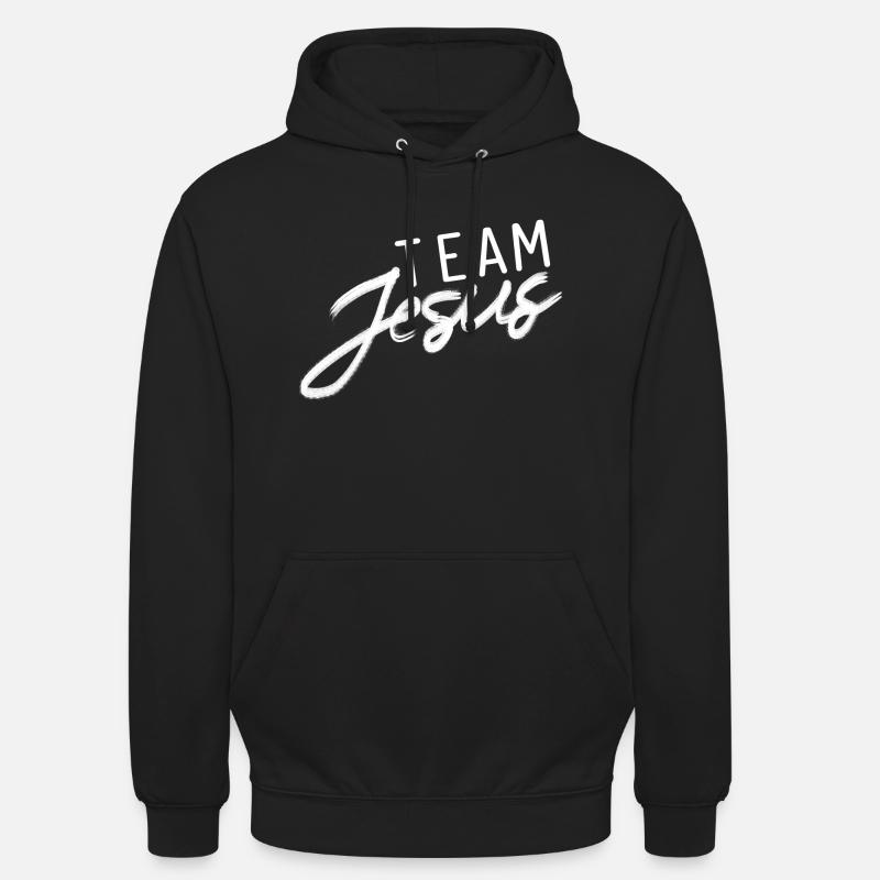 Équipe Jesus God Gift - Sweat-shirt à capuche unisexe - noir
