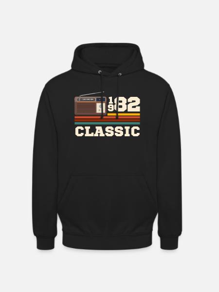 Anniversary 1982 retro classic - Unisex Hoodie - black