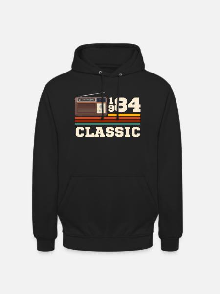 Anniversary 1984 retro classic - Unisex Hoodie - black
