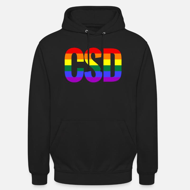 CSD - Felpa con cappuccio unisex - nero