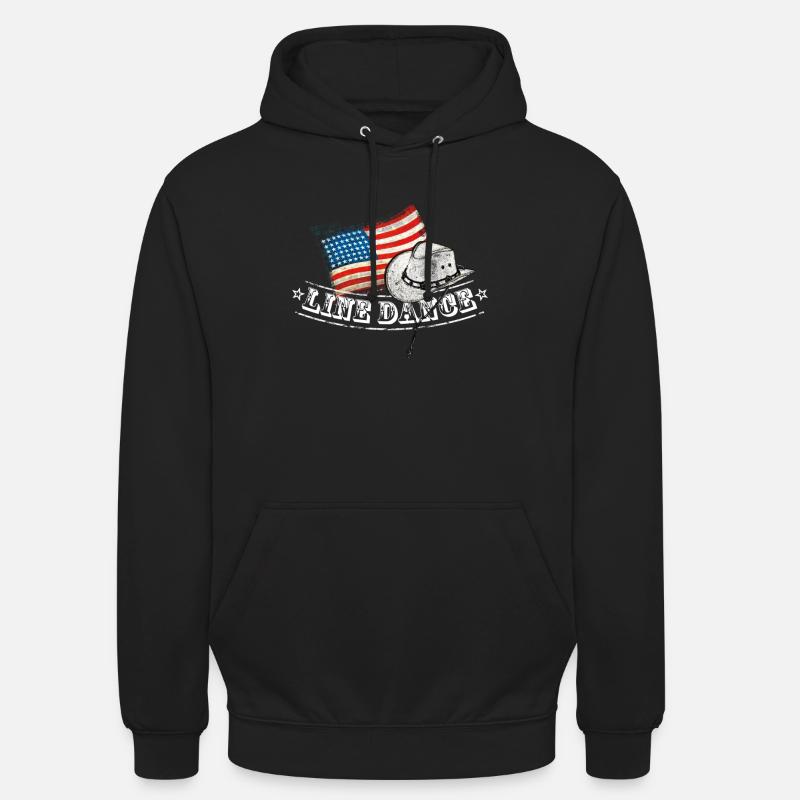 Danse de ligne - Sweat-shirt à capuche unisexe - noir