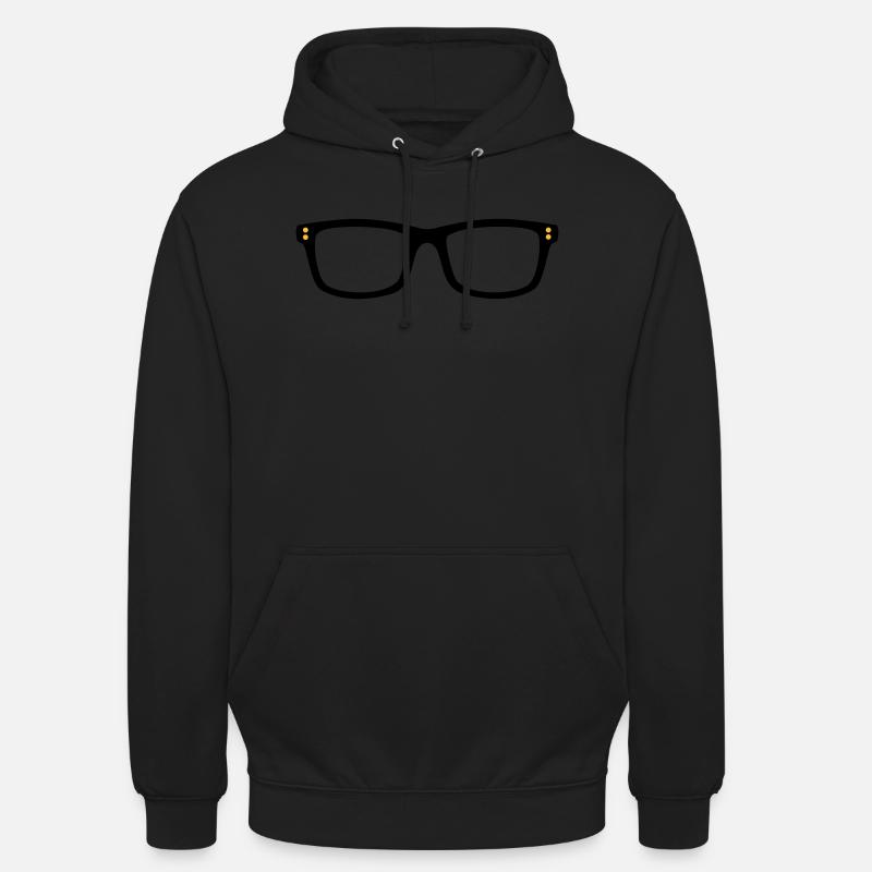 lunettes de nerd - Sweat-shirt à capuche unisexe - noir