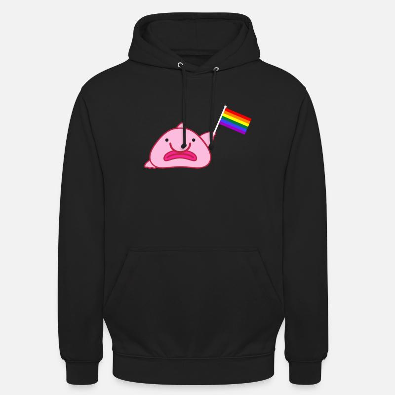 Drapeau arc-en-ciel - Sweat-shirt à capuche unisexe - noir