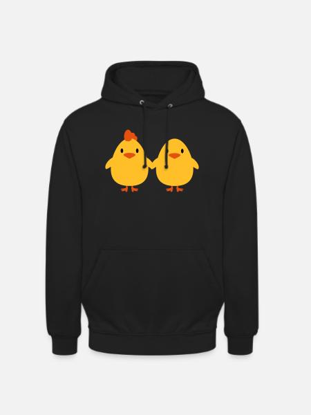 Chicks lovers cock and hen - Unisex Hoodie - black