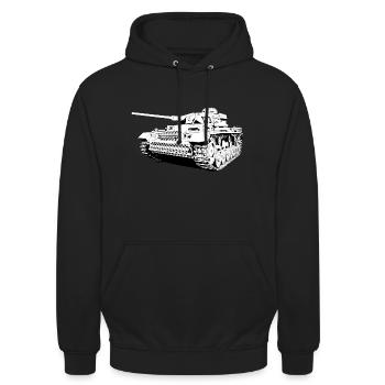 Panzer 3 - Unisex Hoodie - Schwarz - Vorne - Alina (178cm) & Michal (187cm)