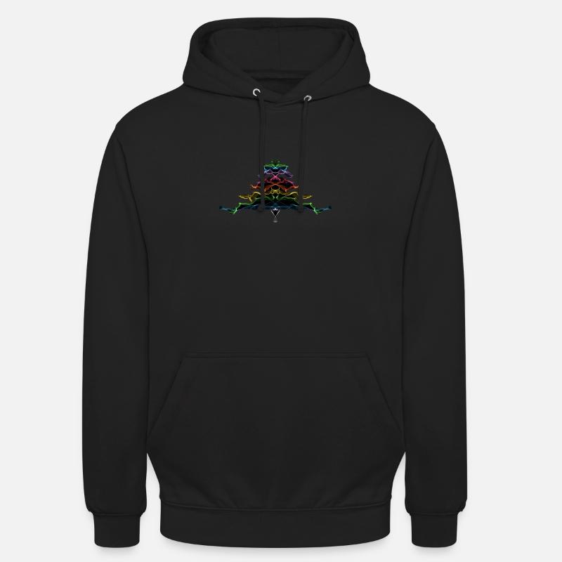 Weihnachtsbaum Regenbogen / Weihnachtsbaum Regenbogen - Unisex Hoodie - Schwarz