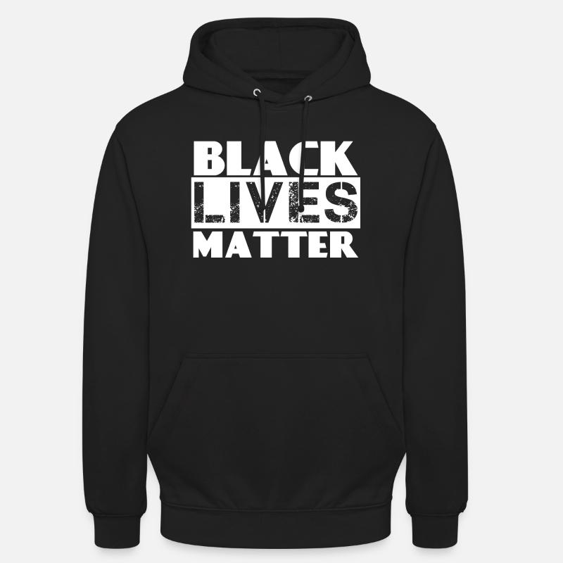 # BLACK LIVES MATTER - Felpa con cappuccio unisex - nero