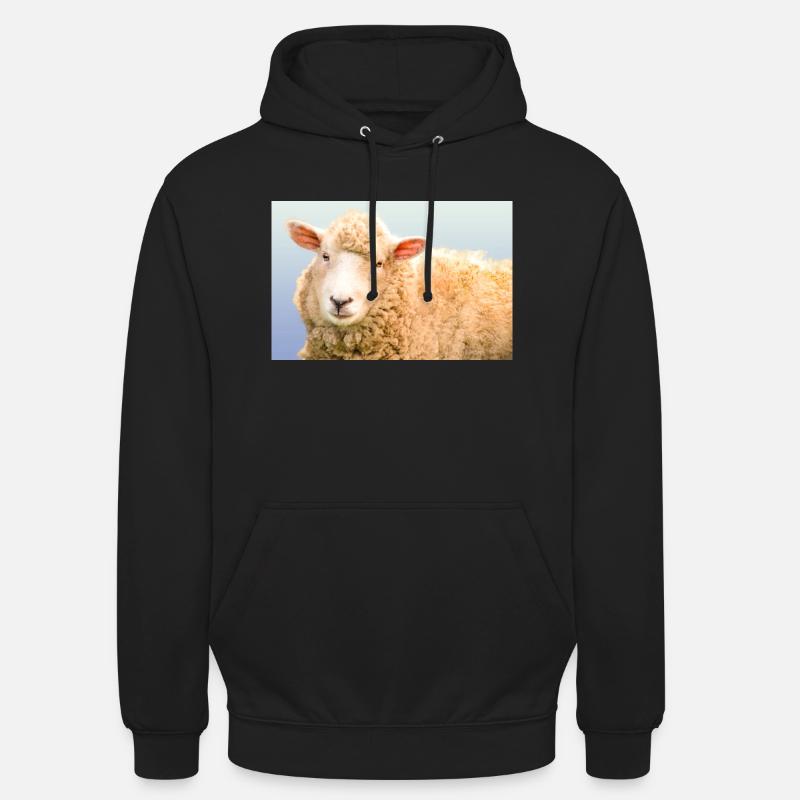 Mouton - Sweat-shirt à capuche unisexe - noir