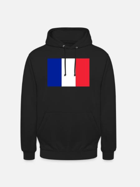 Drapeau français - Sweat-shirt à capuche unisexe - noir