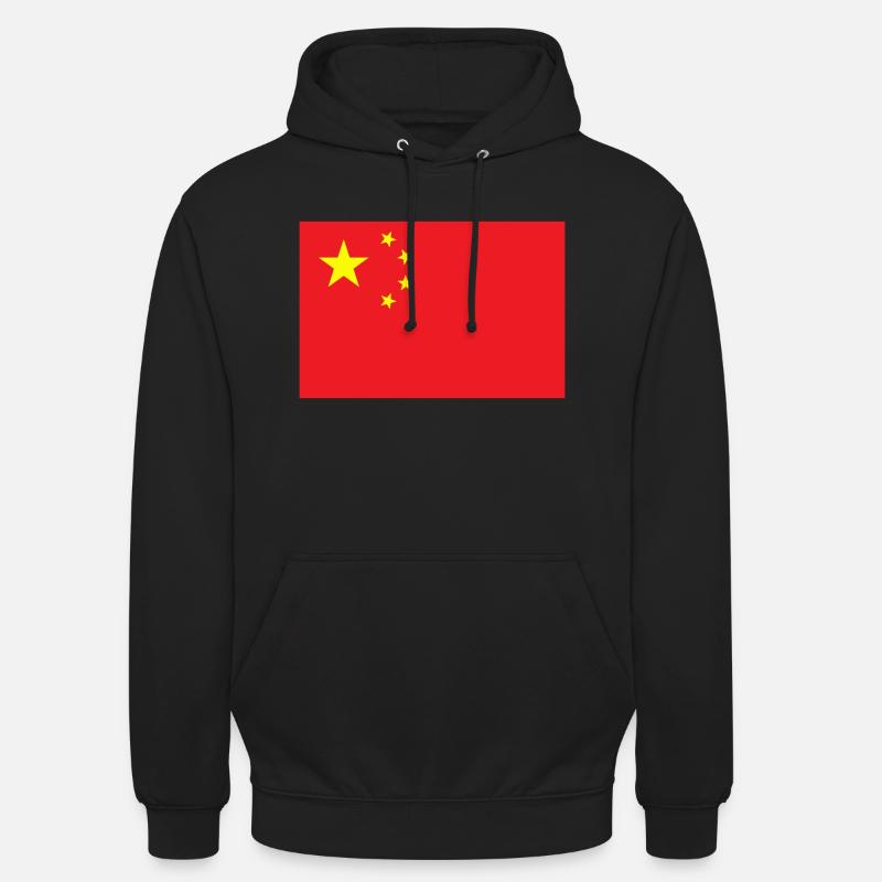 Drapeau Chine / China flag - Sweat-shirt à capuche unisexe - noir