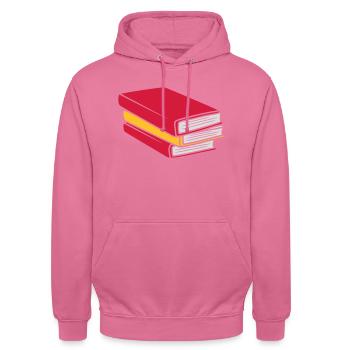 Concevoir des bandes dessinées empilées - Sweat-shirt à capuche unisexe - rose - Devant - Alina (178cm) & Michal (187cm)