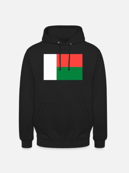 Drapeau Madagascar - Sweat-shirt à capuche unisexe - noir