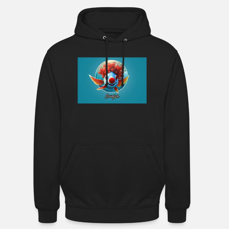 Pun ambiguous german expression - Clownfisch - Unisex Hoodie - Schwarz