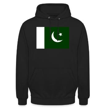 Pakistan - Unisex Hoodie - black - Front - Alina (178cm) & Michal (187cm)