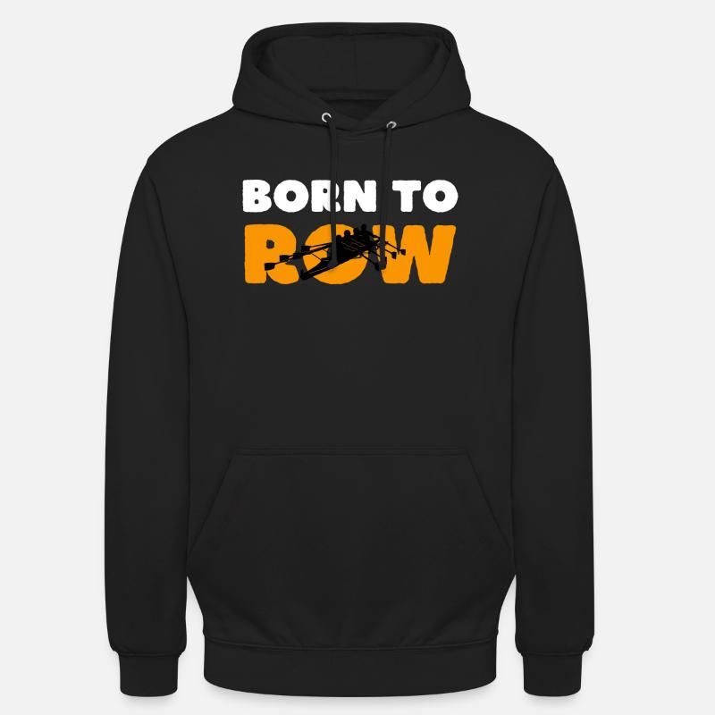 Né pour ramer - Sweat-shirt à capuche unisexe - noir