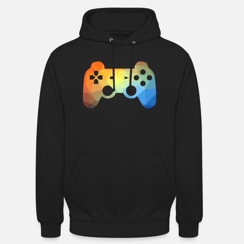 Bunter Gaming Controller - Unisex Hoodie - Schwarz