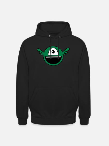 Funny one-eyed alien - Unisex Hoodie - black