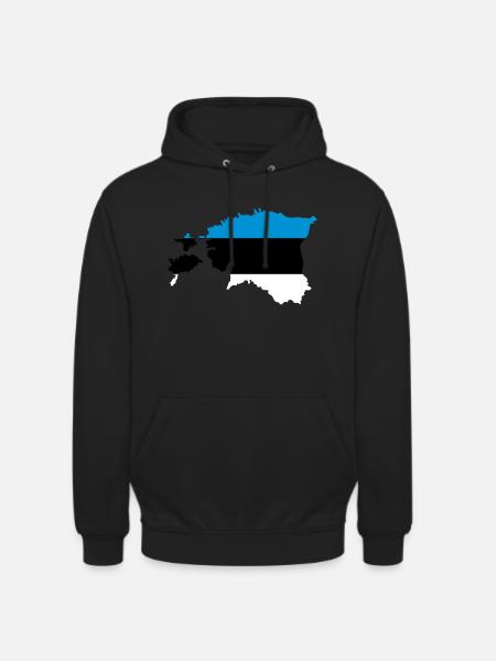 Estland - Unisex Hoodie - Schwarz