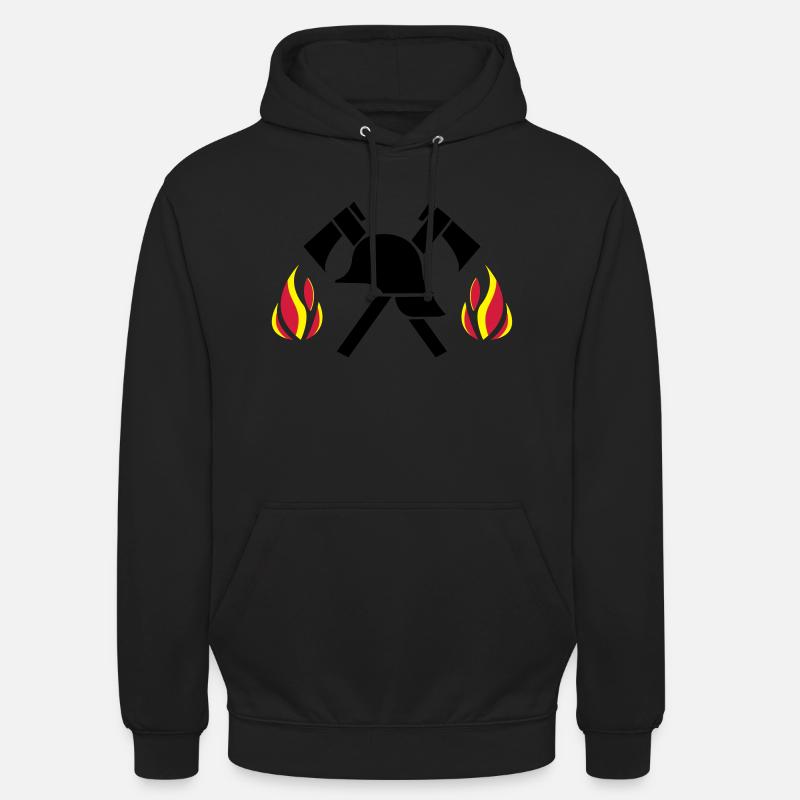 firefighter - Sweat-shirt à capuche unisexe - noir