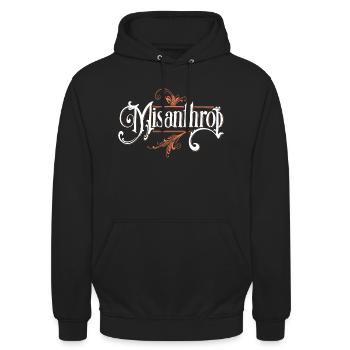 Misanthrop - Unisex Hoodie - Schwarz - Vorne - Alina (178cm) & Michal (187cm)