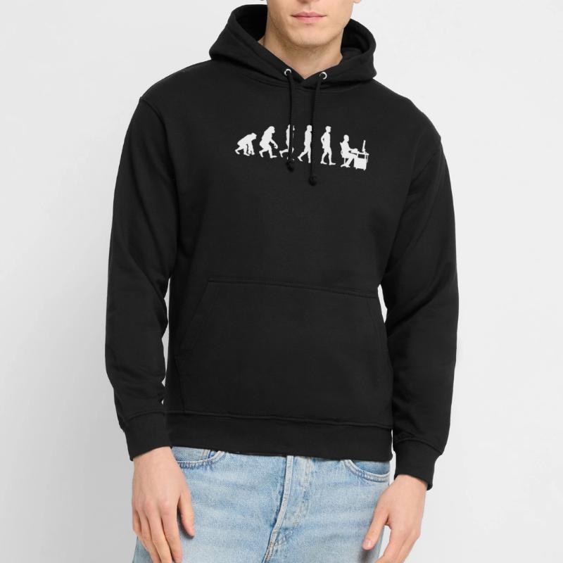 Evolution des Menschen - Evolution Computer Gaming Unisex Hoodie
