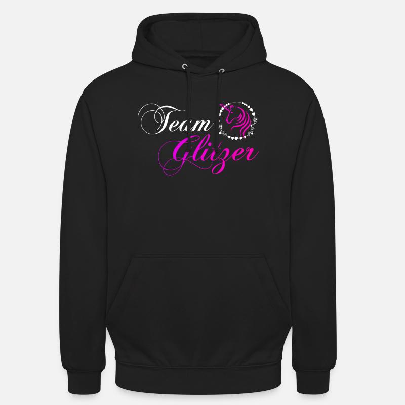 Team Glitzer - Unisex Hoodie - Schwarz