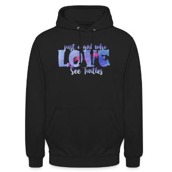Ocean Sublimation - Unisex Hoodie - black - Front - Alina (178cm) & Michal (187cm)