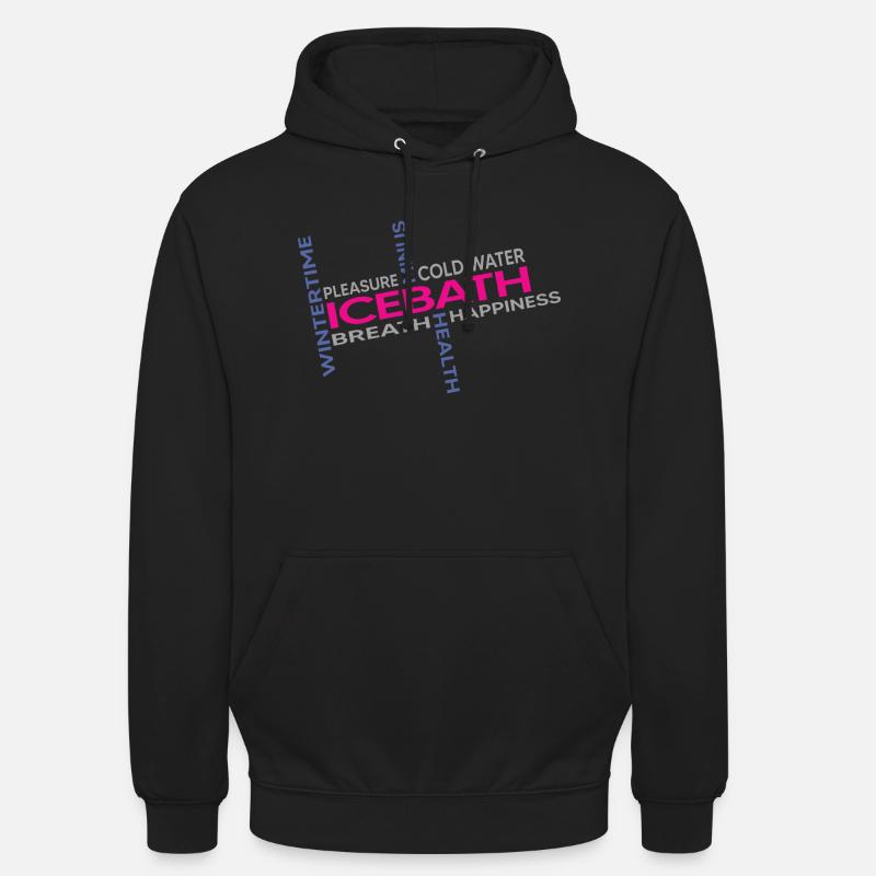 eisbader winterbader kälteresistent eisbad - Unisex Hoodie - Schwarz