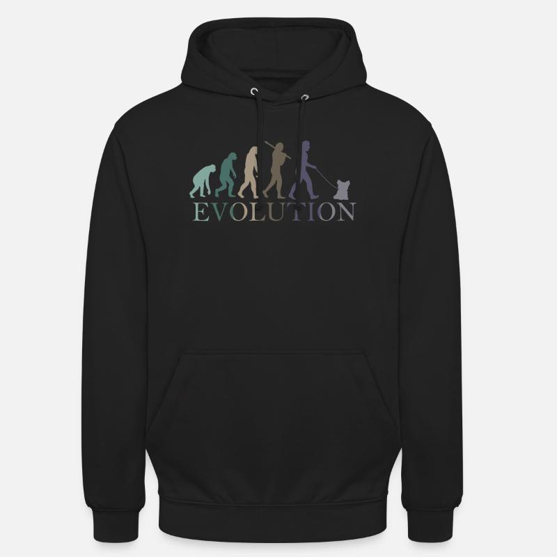 EVOLUTION Yorkshire Terrier - Unisex Hoodie - Schwarz