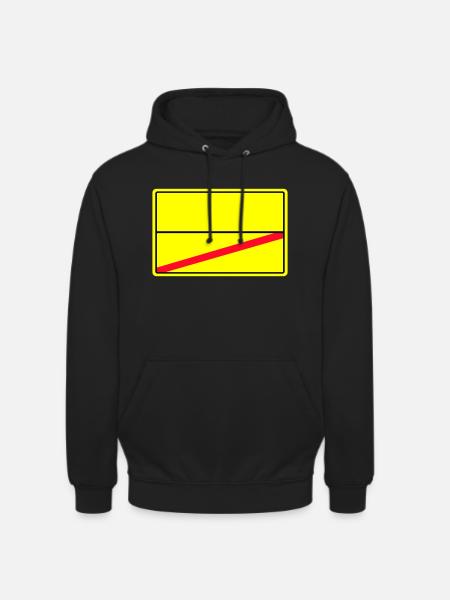 place-name sign - Unisex Hoodie - black