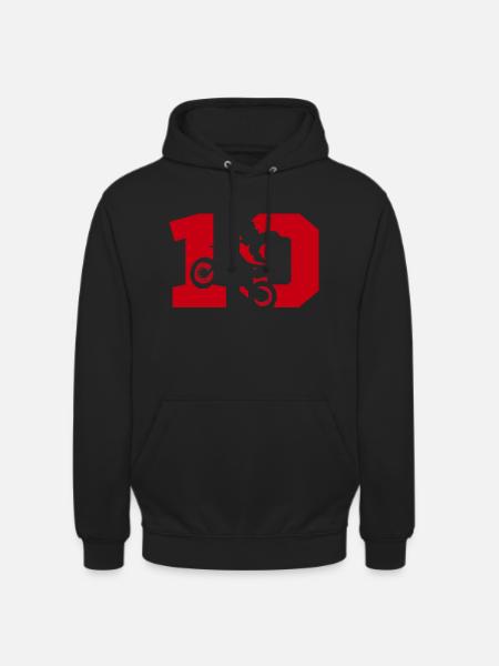 Moto 10 biker - Unisex Hoodie - black