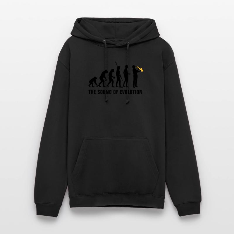 evolution_saxophon_b_2c Sweat-shirt à capuche unisexe