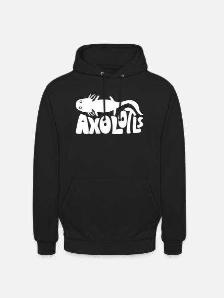 axolotl - Sweat-shirt à capuche unisexe - noir
