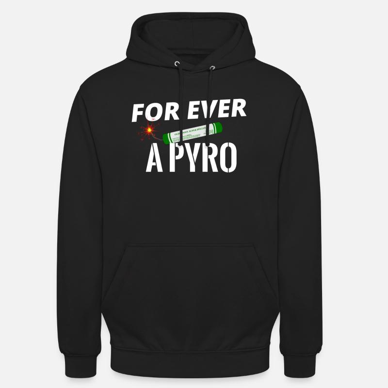 Pyro pour toujours Fireworks - Sweat-shirt à capuche unisexe - noir