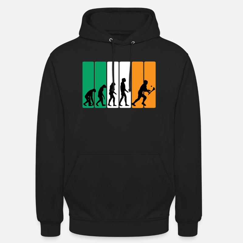 Die Evolution von Hurling - Unisex Hoodie - Schwarz