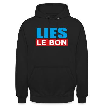 Lies Le Bon - Unisex Hoodie - Schwarz - Vorne - Alina (178cm) & Michal (187cm)