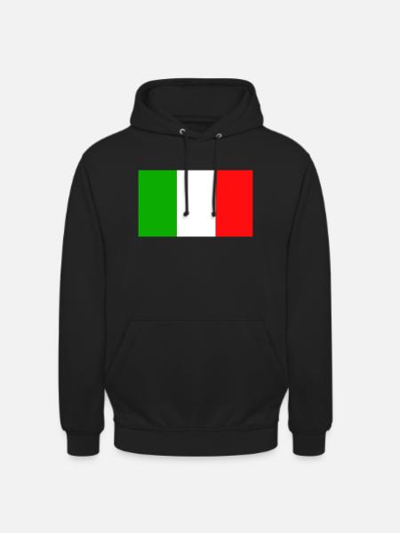Italy flag - Unisex Hoodie - black