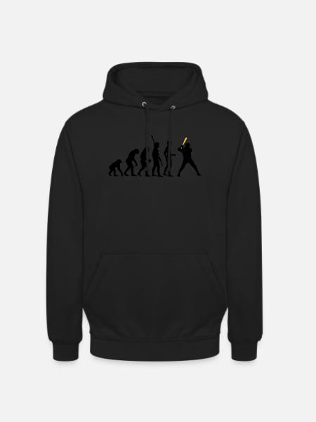 evolution_baseball_2c - Unisex Hoodie - Schwarz
