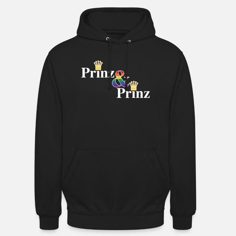 Prince et Prince 2 - Sweat-shirt à capuche unisexe - noir