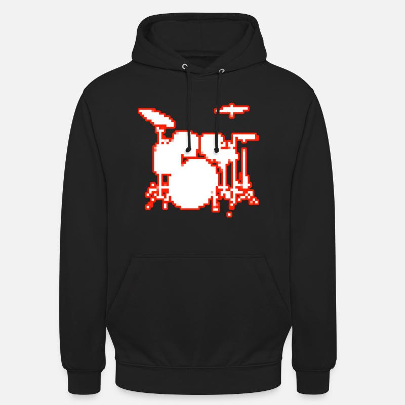 Batteur de pixel - Sweat-shirt à capuche unisexe - noir