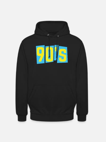 90s nineties 90s old school - Unisex Hoodie - black