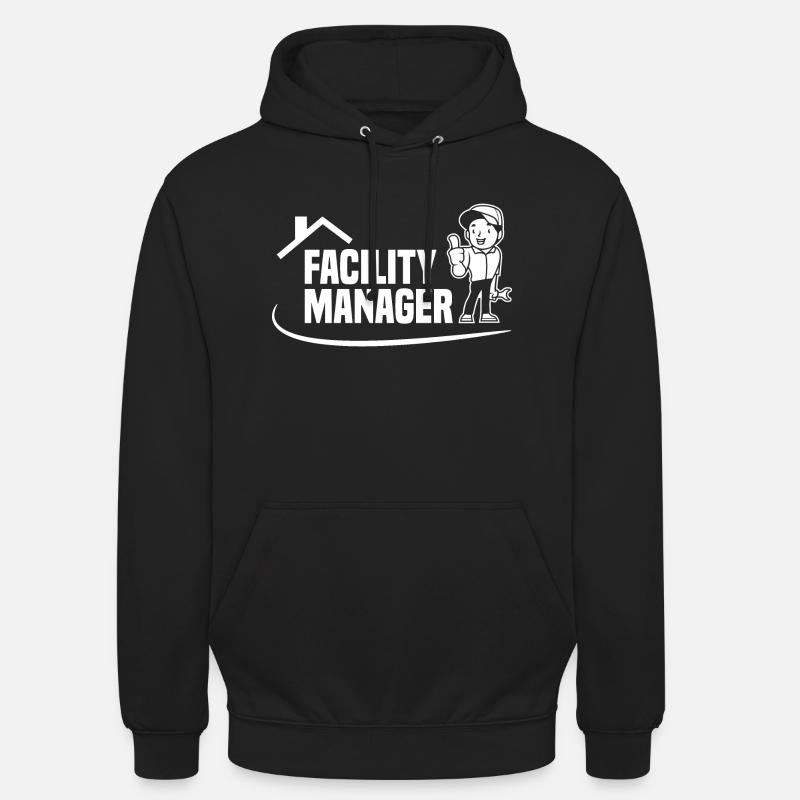 Concierge Concierge Facility Manager - Sweat-shirt à capuche unisexe - noir