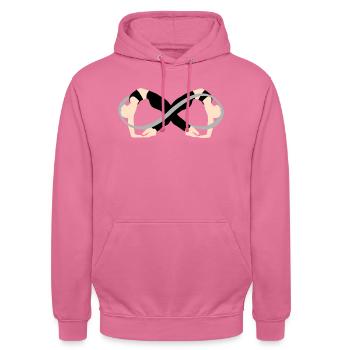Unendlich - Unisex Hoodie - Pink - Vorne - Alina (178cm) & Michal (187cm)